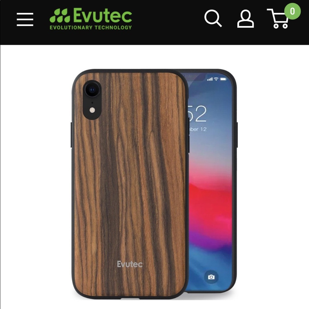 iPhone X Evutec Burmese Rosewood Case